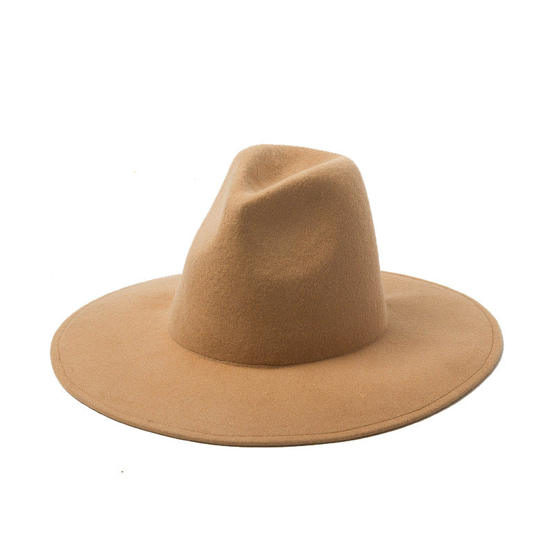Top Bare Wool Jazz Felt Hat