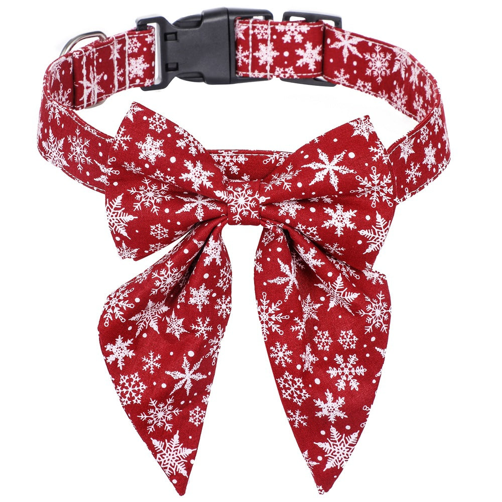 Christmas British Style Dog Collar Bow Tie