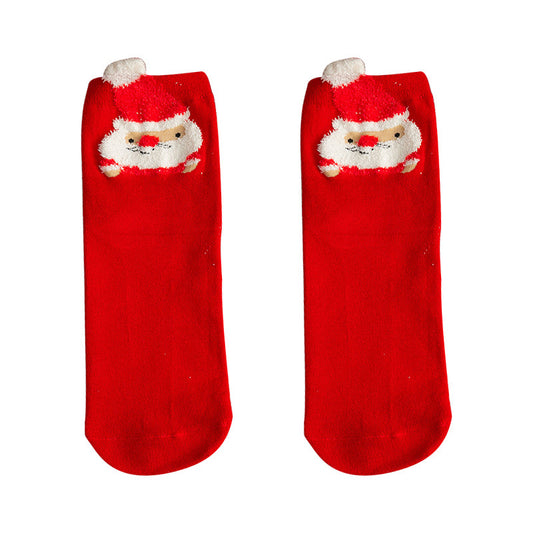 New Christmas Stockings European And American Women's Cotton Straight