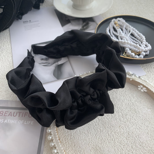 Exaggerated Wooden Ear Headdress Black Hair Hoop