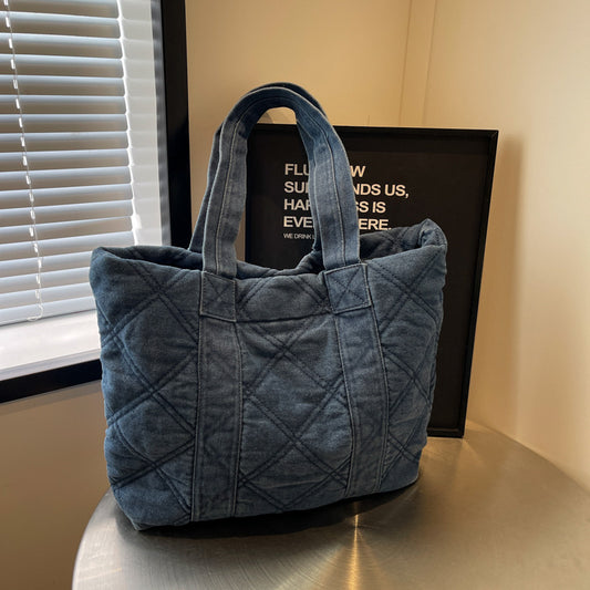 College Students Class Tote Capacity Casual All-match Down Lightweight Commuter Bag