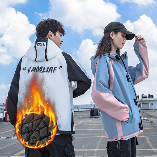 Couple's Cotton Coat Jacket Thickened