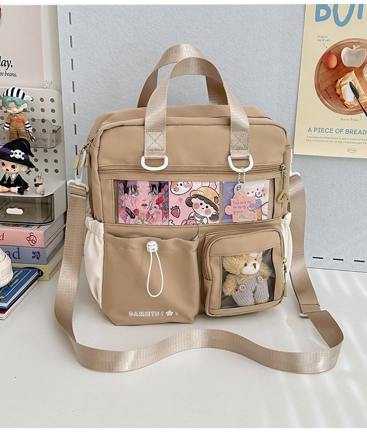 Backpack Large Capacity Tutorial Handbag Versatile Casual