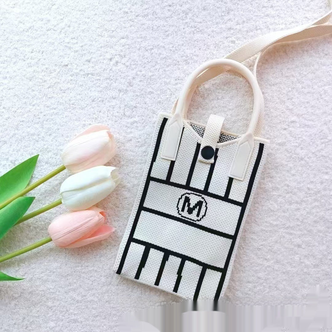 Women's Crossbody Small Cute And Lightweight Four Seasons Striped Handbag