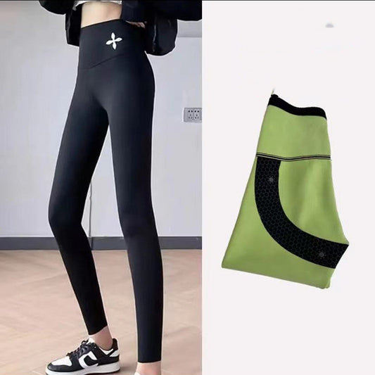 Women's Padded Elastic Pressure Abdominal Yoga Pants