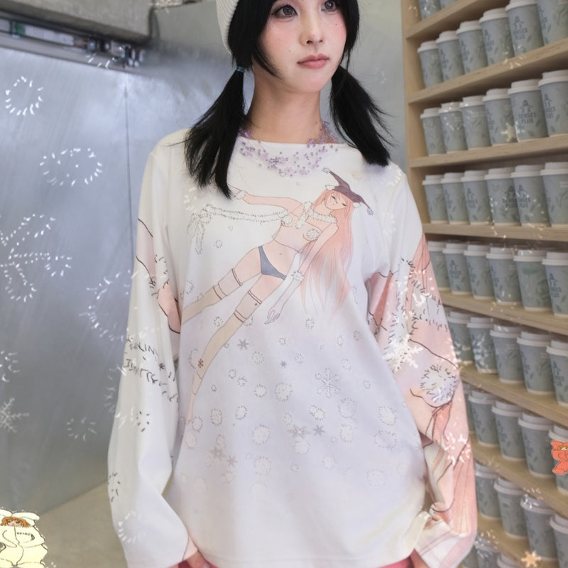 Snow Girl's Edelweiss Loose Long Sleeve