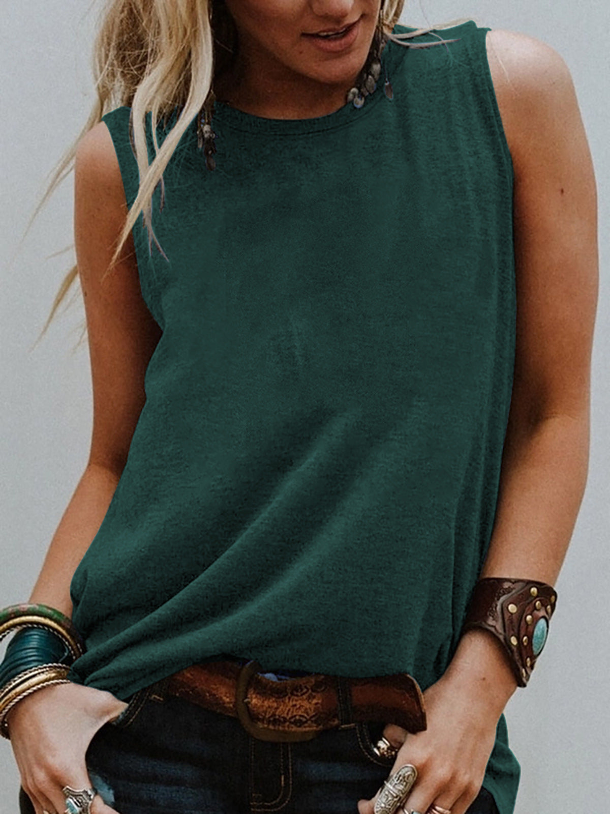 European And American Sleeveless Top Women's Loose