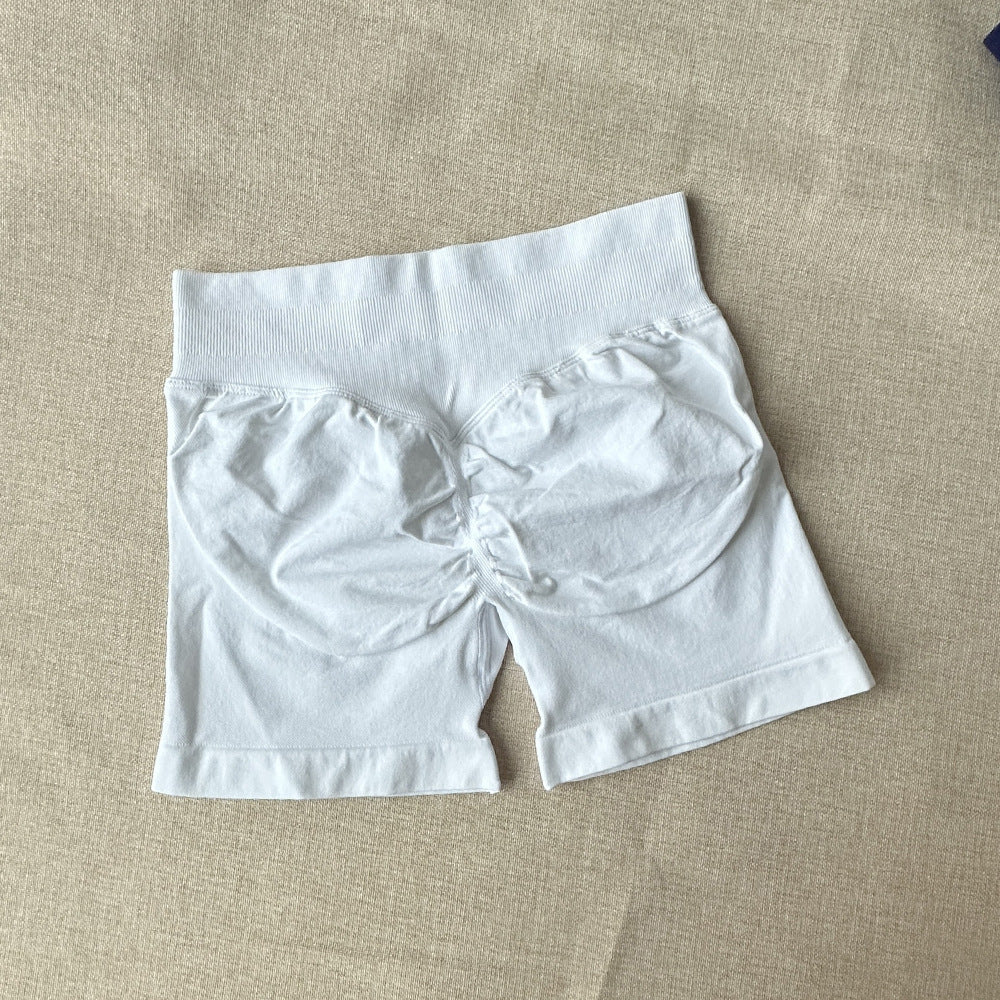 High Waist Stretch Breathable Quick-drying Running Seamless Shorts Sports Yoga Shorts