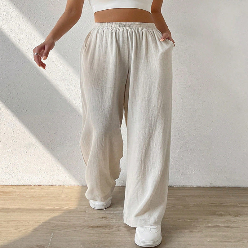 Women's Fashion Casual Loose Straight Casual Pants