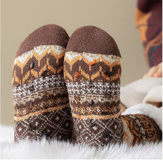 Stylish Ethnic-style Thick Socks For Women