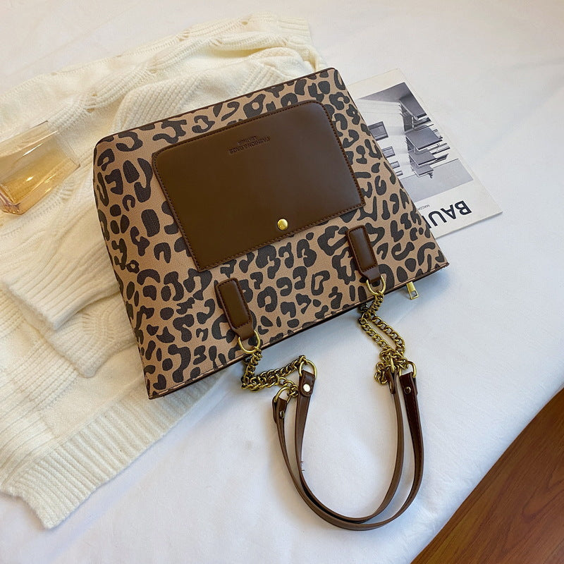 Leopard Print Autumn Shoulder Underarm Bag