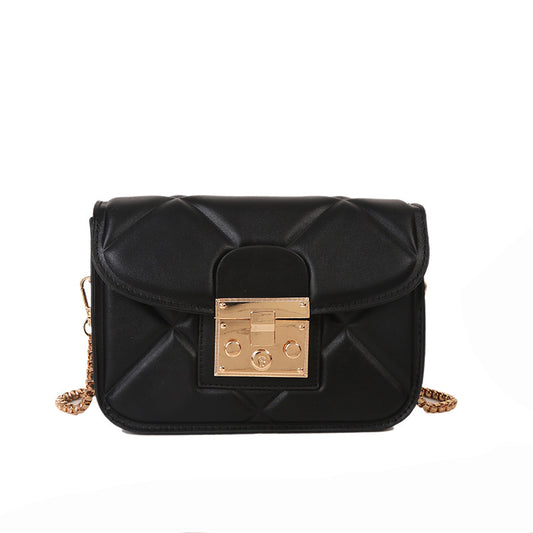 Versatile Chain Crossbody Bag Advanced Texture