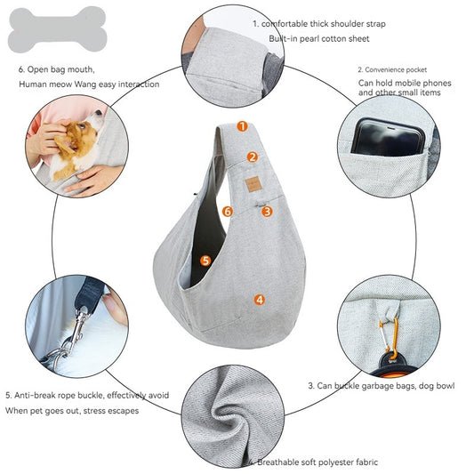 Hug Pet Shoulder Bag Dog