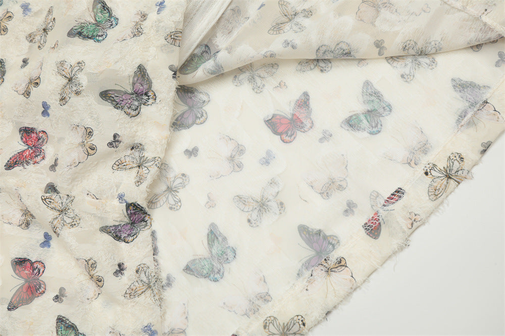 Men's Sun Protection Clothing Niche Design Full Printed Butterfly