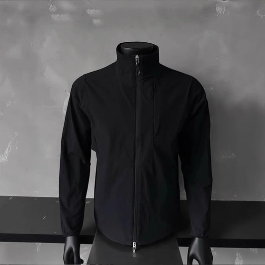 Ice-sensitive Quick-drying Thin Outdoor Short Sports Stand Collar Jacket Sun Protection Coat