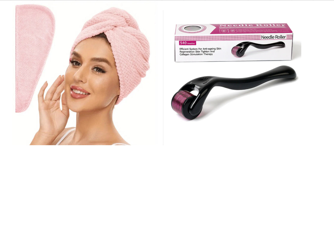 Womens Coral Fleece Hair Drying Cap Highly Absorbent