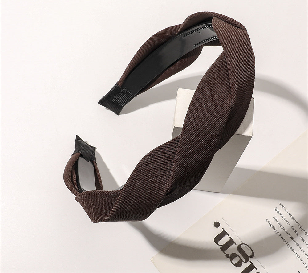 Curry Cross Hair Band Fashionable And Versatile