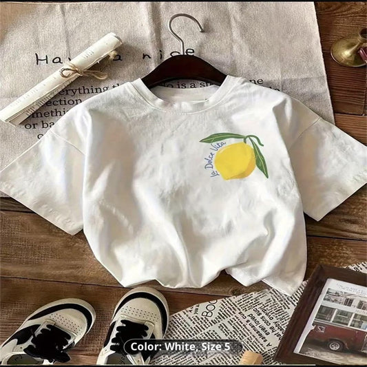 Summer T-shirt Print Fashion Casual Cute Short Sleeve Women's