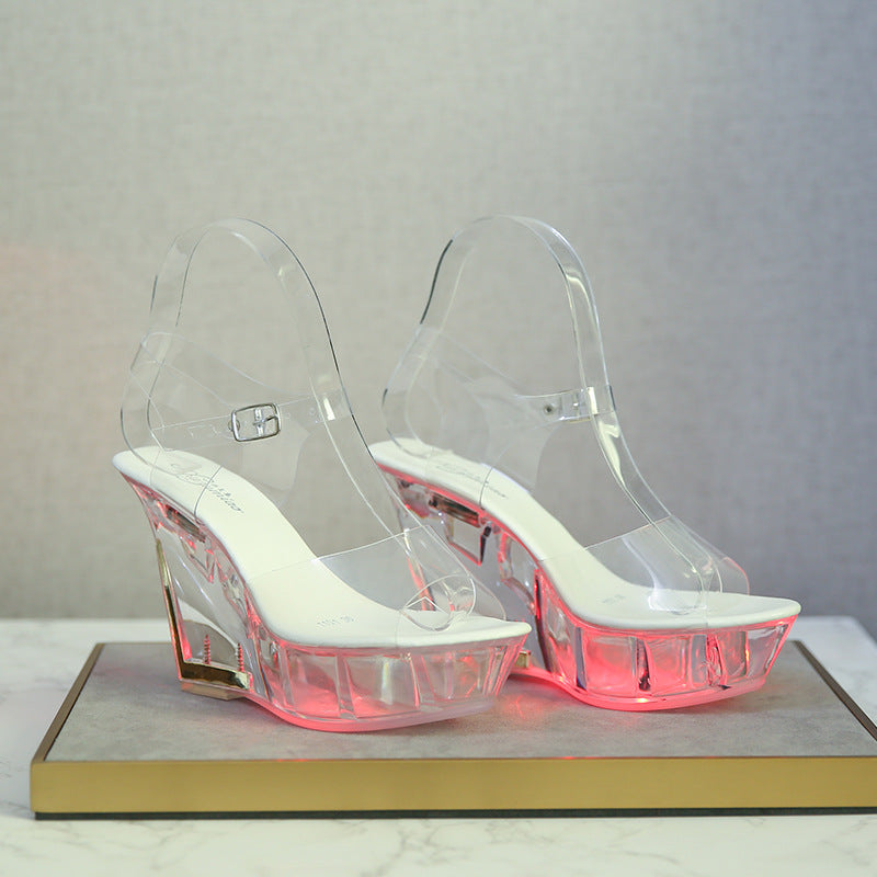 Pole Dance Crystal Bottom Women's Large Size Shoes