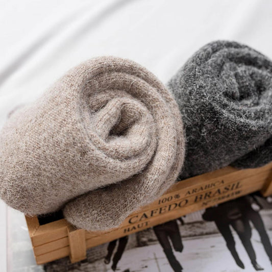 Wool Socks Thickened And Plush Warm Terry Middle Cylinder