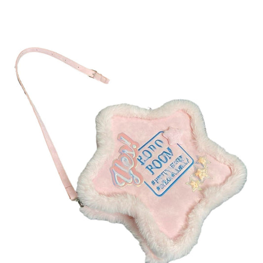 Ins Style Special-interest Design Embroidered Five-pointed Star Backpack