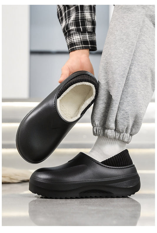 Mens Cotton Slippers For Winter Outdoor Wear