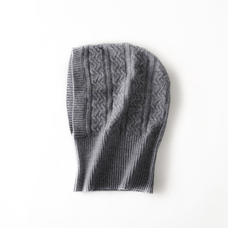 Thickened Warm Knitting Headgear Hat For Cervical Spine Protection