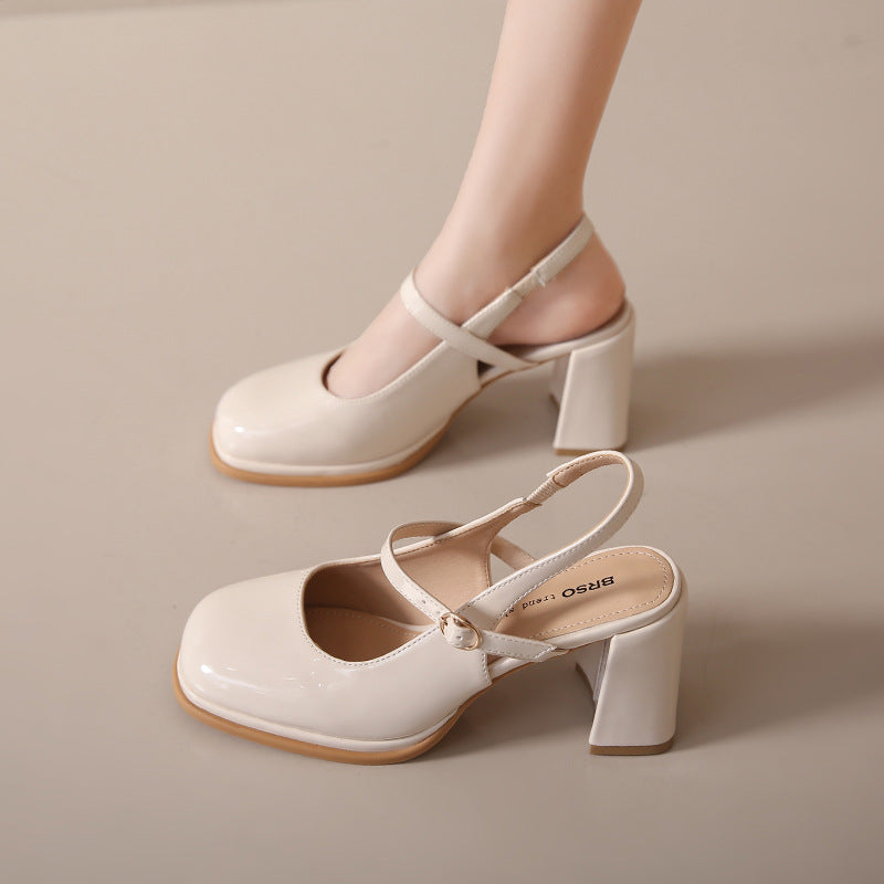 French Toe Cap New High Heel Sandals Women