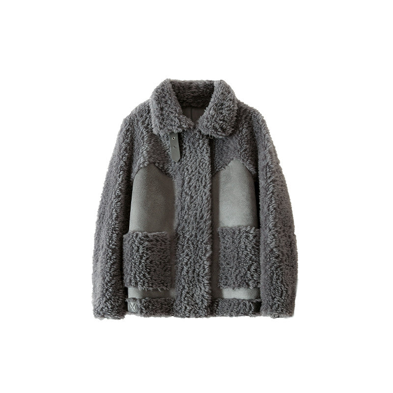Women's Loose And Fashionable Sheep Shearling Coat