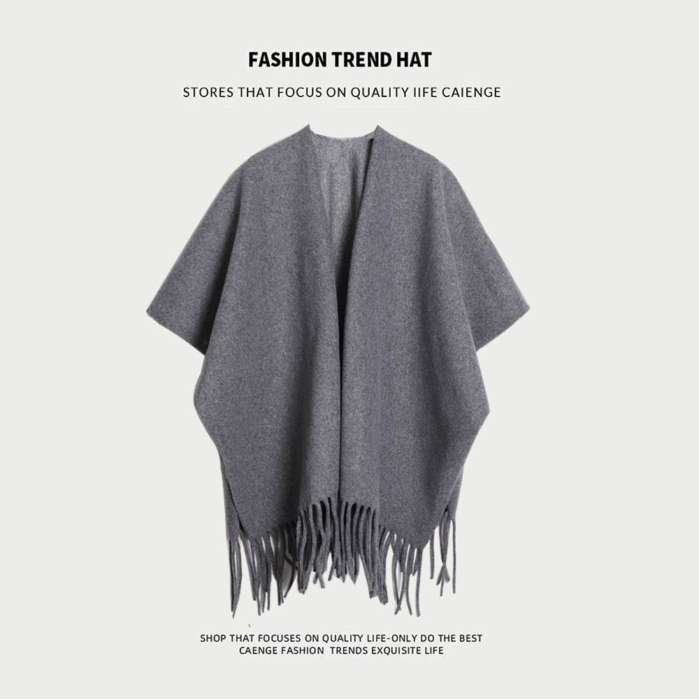Women's Super Thick Casual Cape Coat