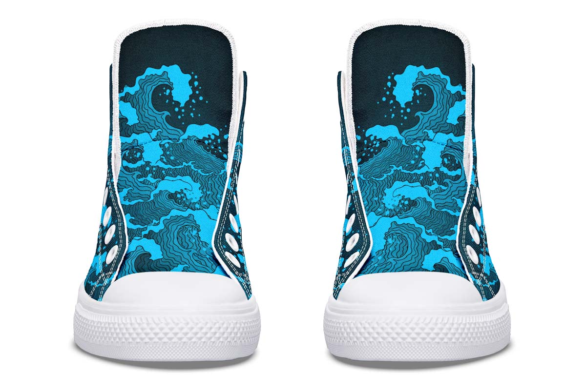 Printed Couple High-top Canvas Shoes