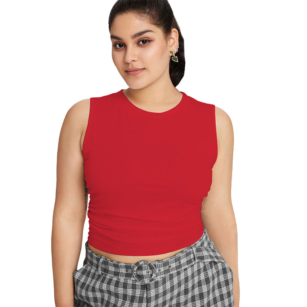 Simple Casual Versatile And Breathable Fitted Tank Top