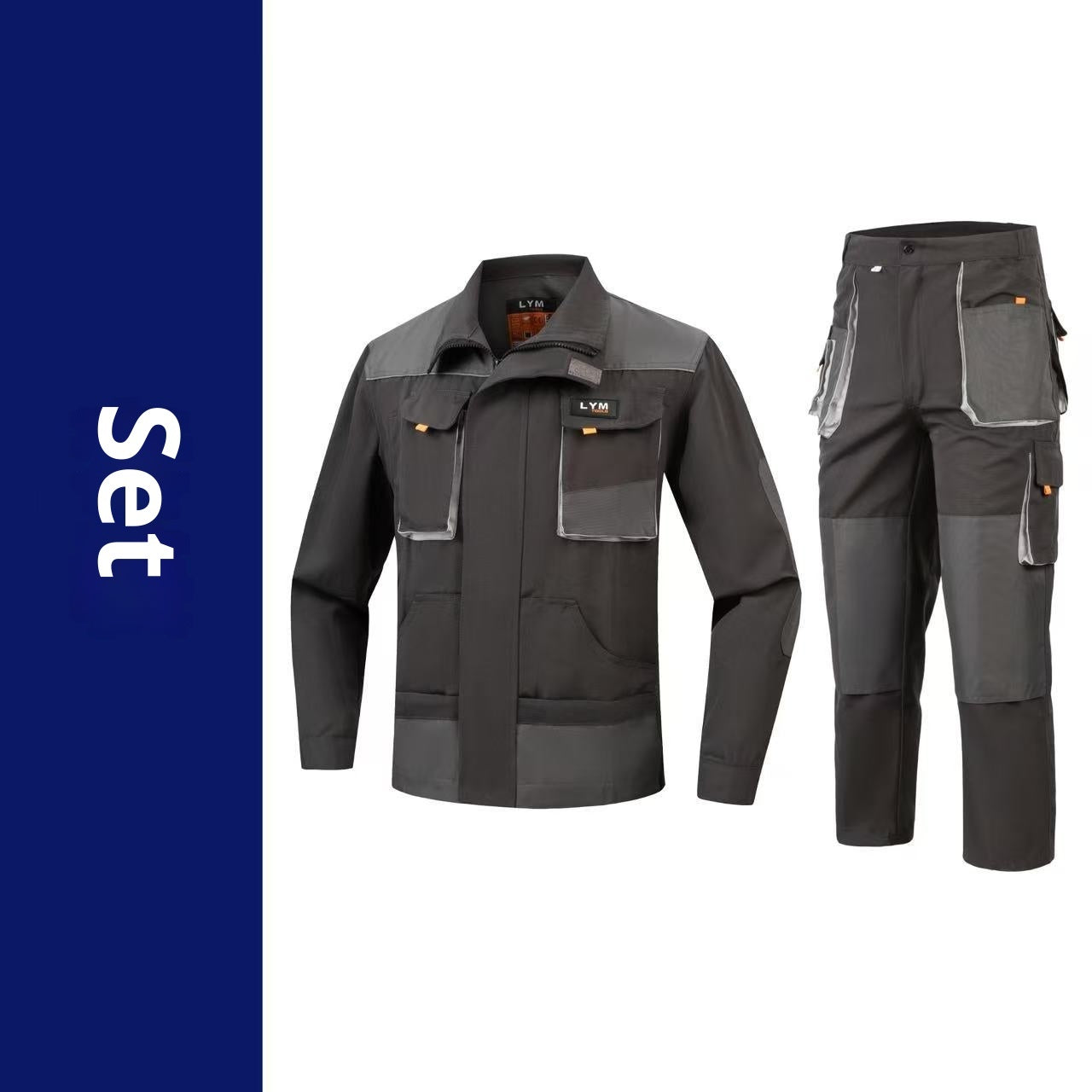 One-piece Overalls Suit Men's Long-sleeved Multi-pocket