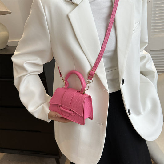 Commuter Western Style Solid Color Shoulder Messenger Bag