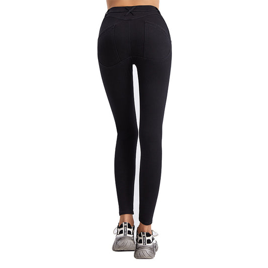 Dame Yoga Jeans med Høj Talje og Lige Ben