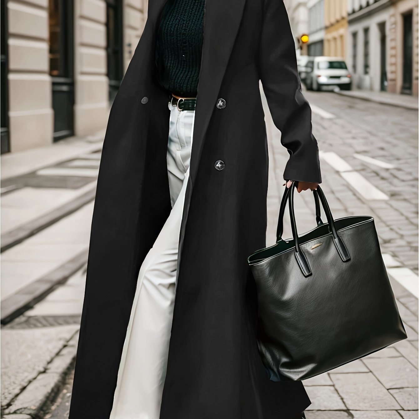 Women's Double Breasted Trench Coat