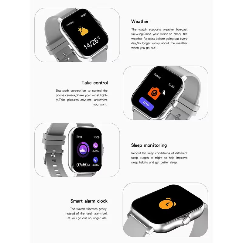Smart Watch, Heart Rate Blood Pressure Sleep Monitor Smart Watch