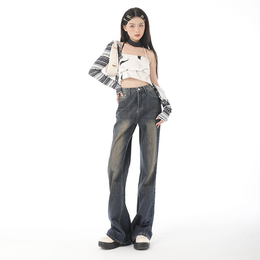 Fashionable Summer Wide-leg Skinny Jeans For Women