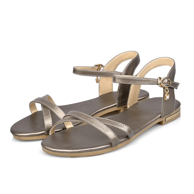 Women's Large Size Flat Toe Sandals