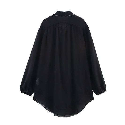 European And American Style Design Long Shirt