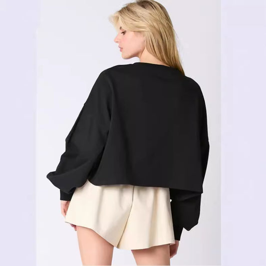 European And American Fashionable Sequins Embroidered Sweater