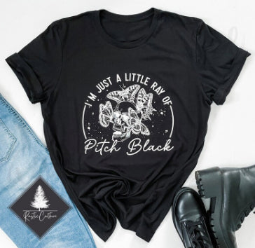 I'm Just A Little Ray Of Pitch Black Summer New Men's And Women's Same Style Short Sleeve