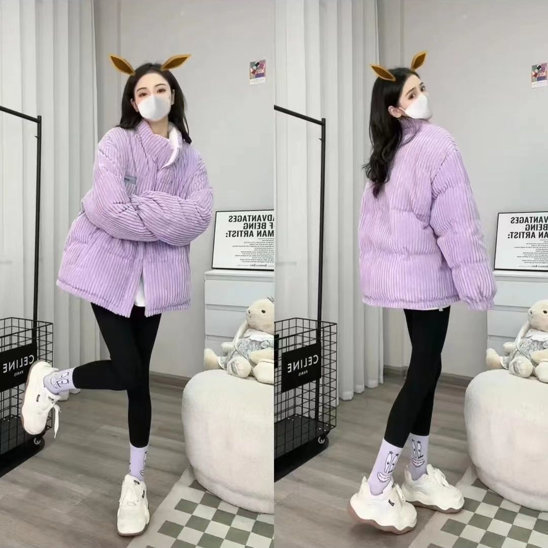 Casual All-matching Loose Cotton Coat