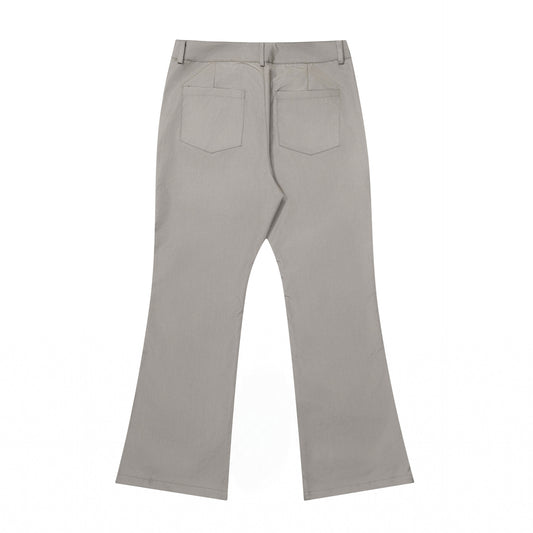 Letter Print Design Neutral Leisure Horn Trousers