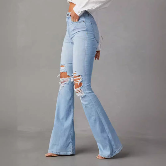 Jeans med vide ben til kvinder: Moderigtige og elegante