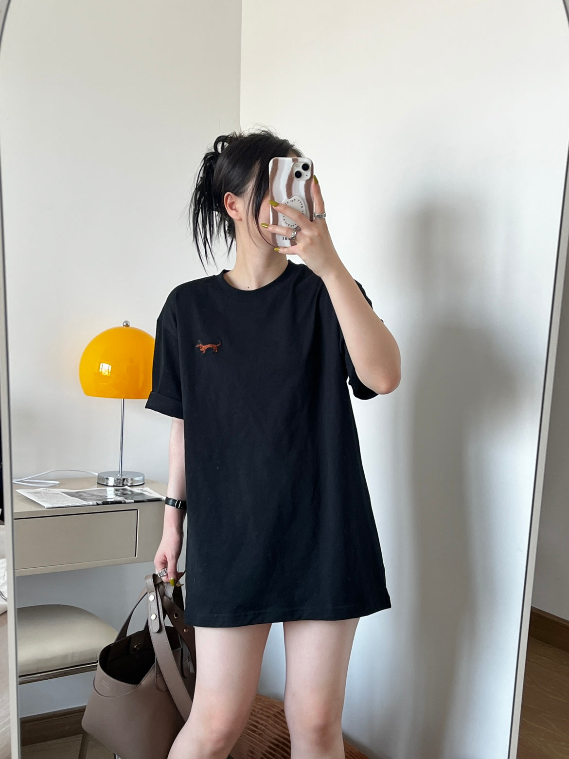 Cotton Casual Loose Sausage Dog Short T-shirt