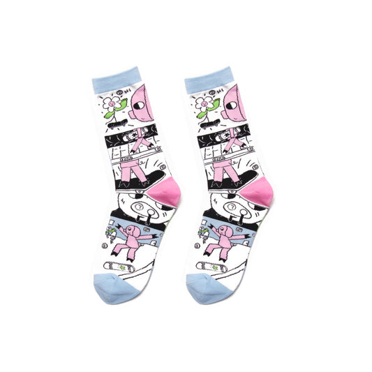 Middle Tube Nordic Creative Illustration Trend Matching