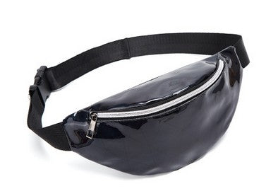 Cool colorful sequined diamond belt bag