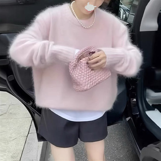 Mohair Lazy Loose Pullover Sweater