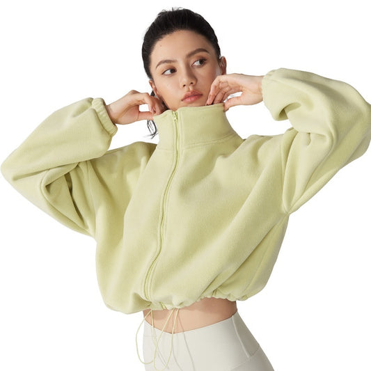 Womens Fleece-lined Insulated Sport Jacket For Fall And Winter